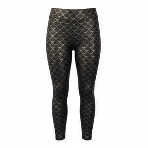 Torrid Black and Gold Scale Pattern size 2 Leggings